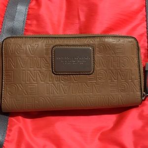 Nude Armani exchange wallet